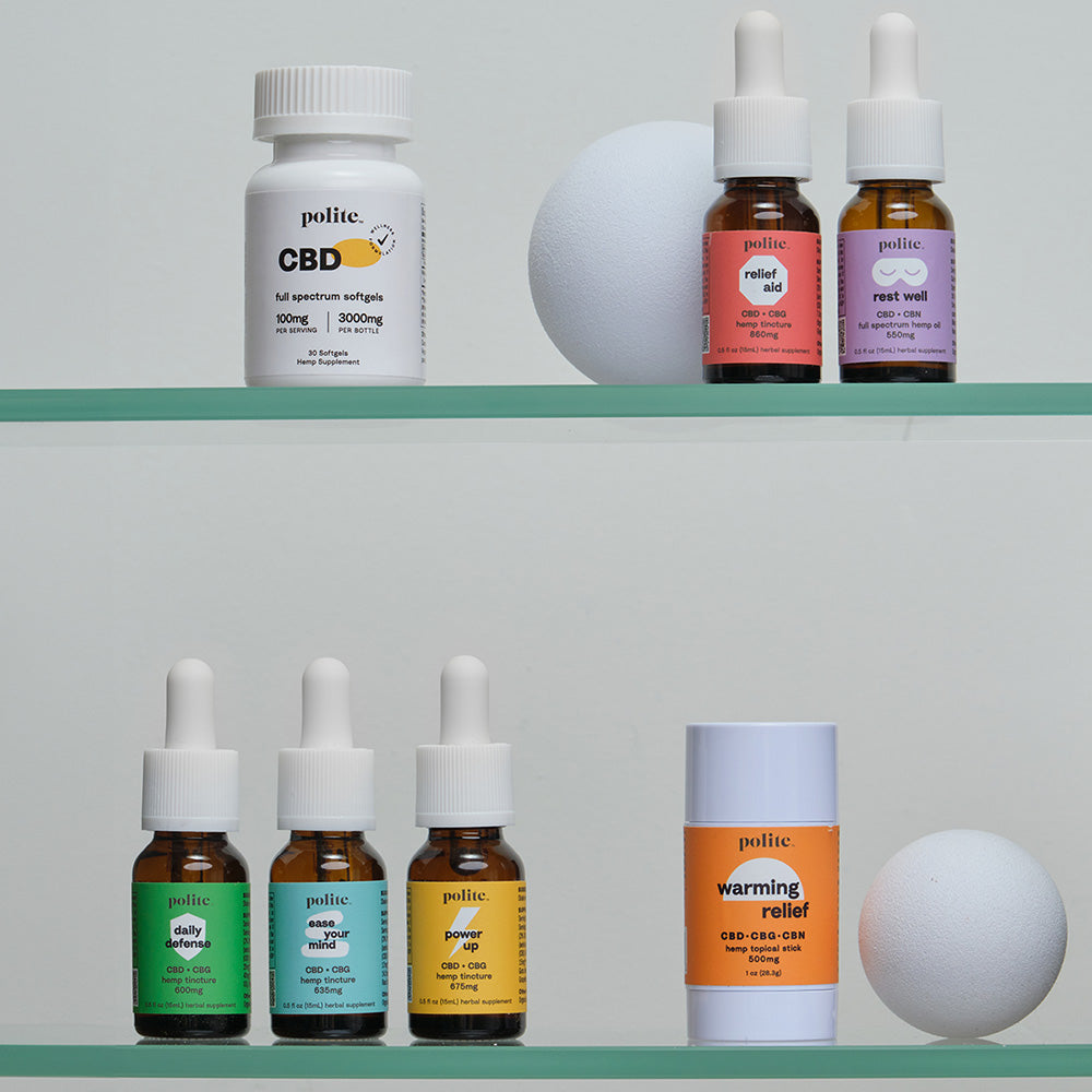  Stay Polite Hemp Medicine Cabinet