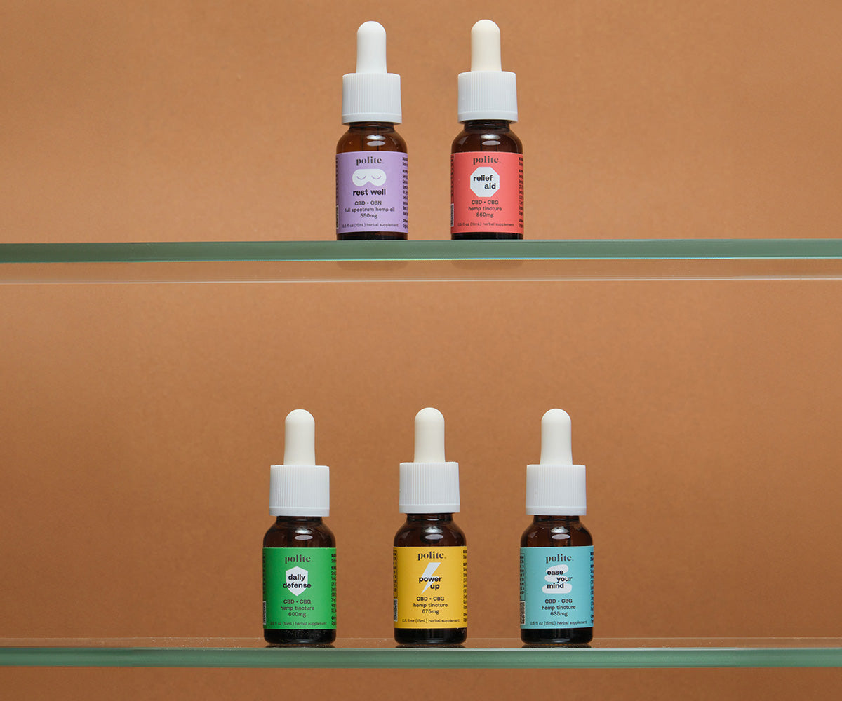 Stay Polite Hemp Oil Drop Tinctures Bundle