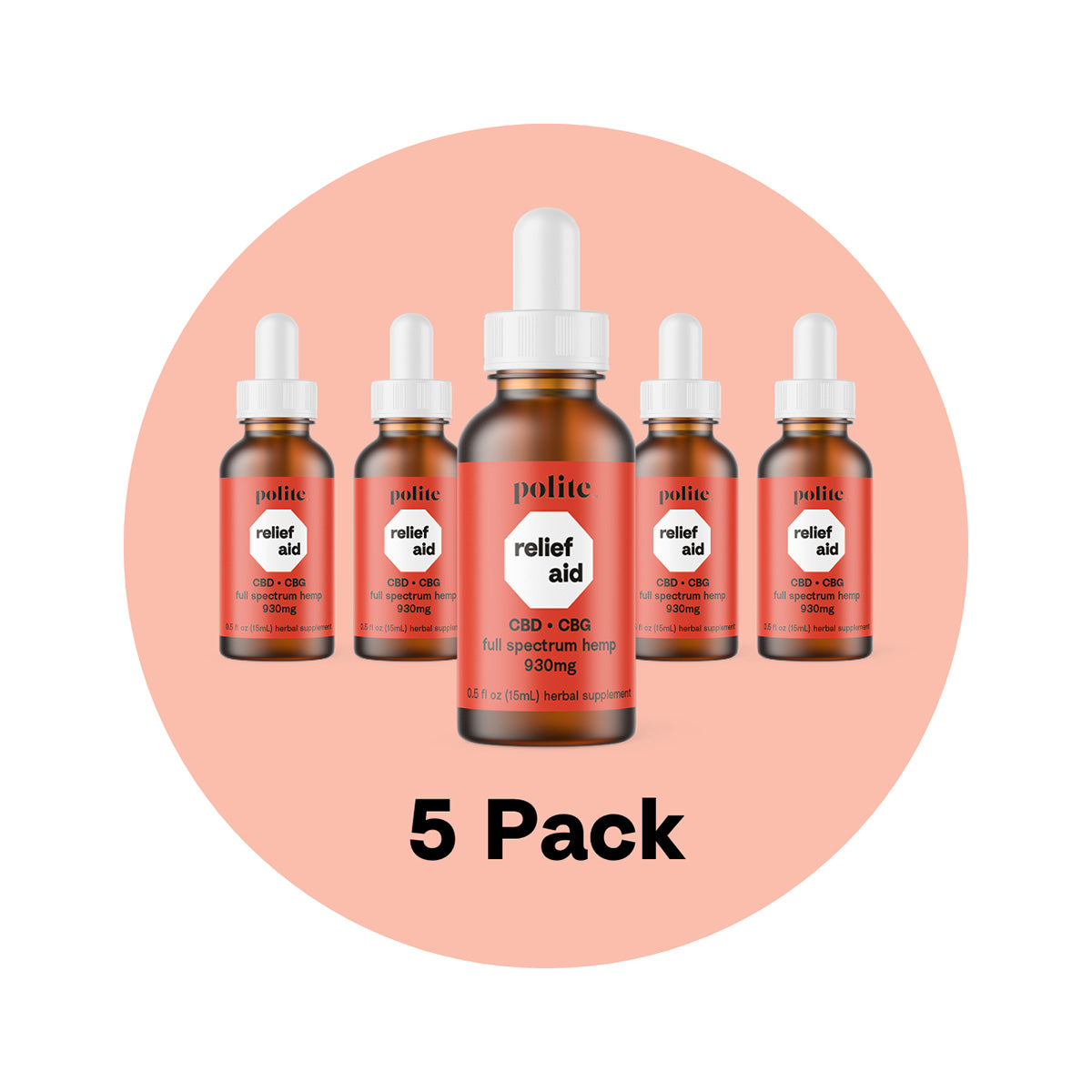Relief Aid Oil Drops 5-Pack