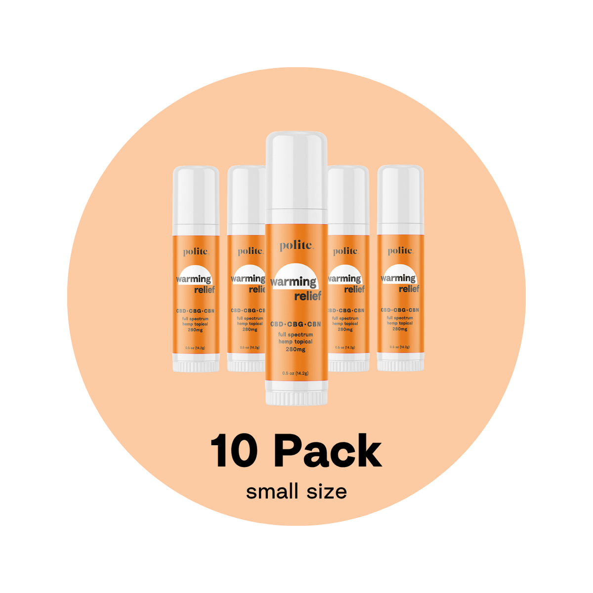 Warming Relief Topical - 0.5oz 10-Pack