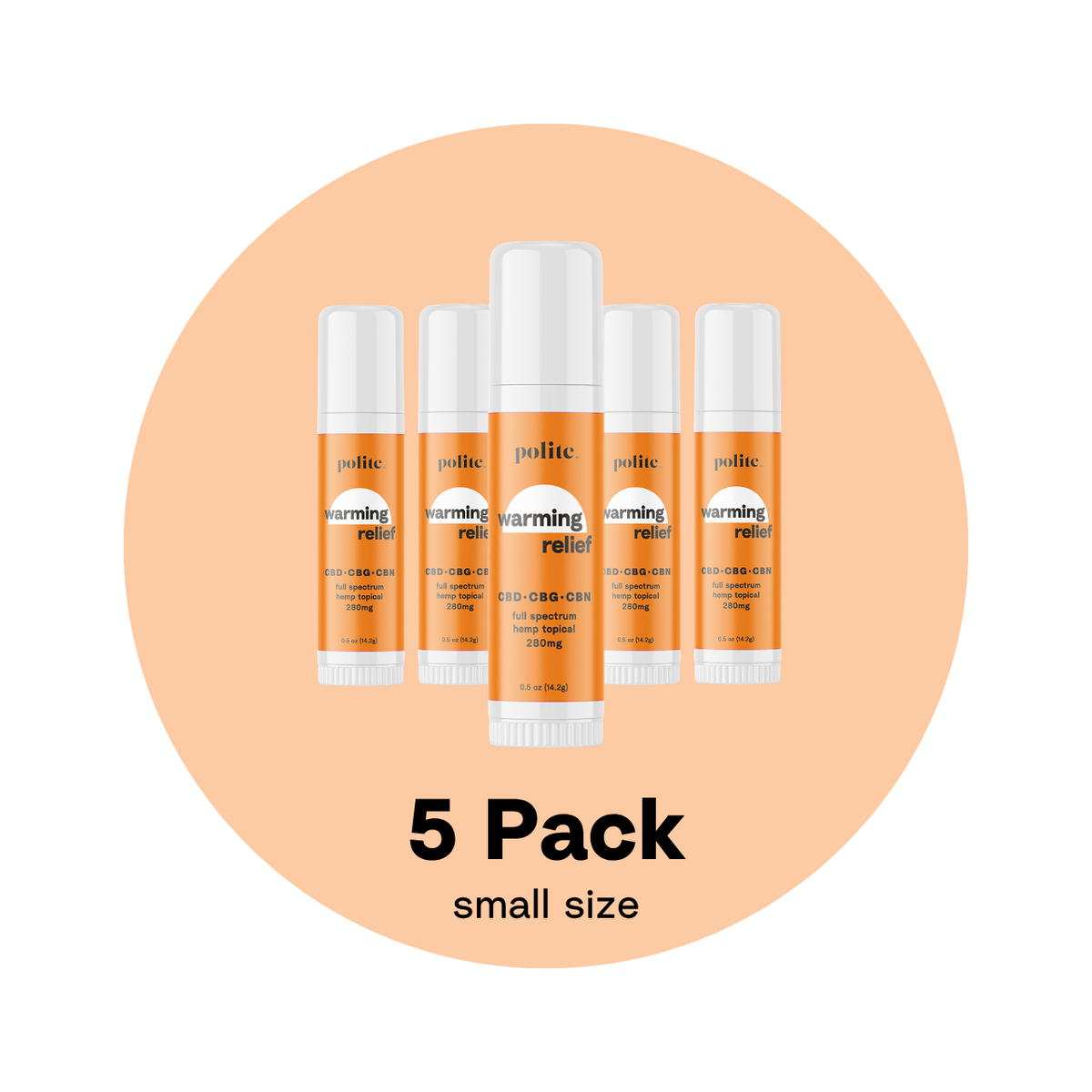 Warming Relief Small Topical - 0.5oz 5-Pack