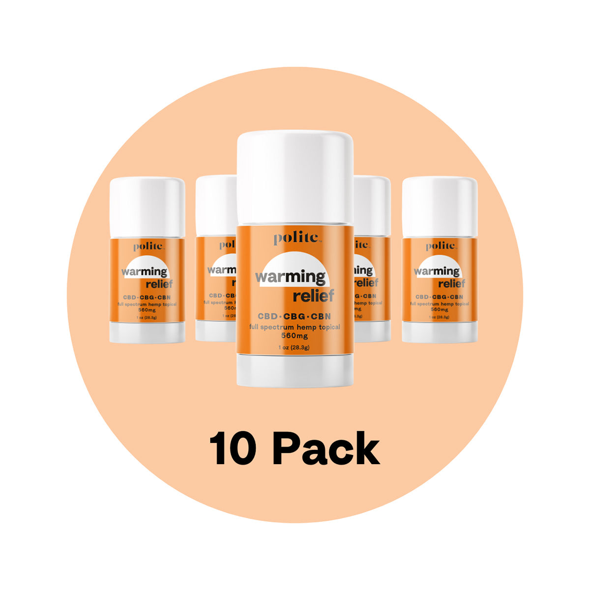 Warming Relief Topical - 1oz 10-Pack