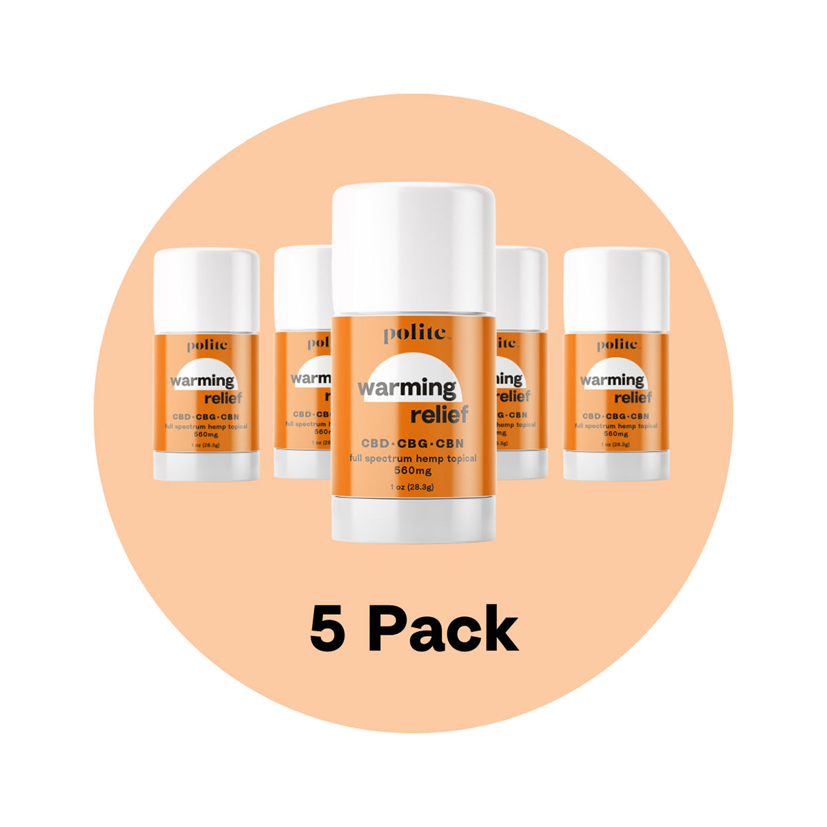 Warming Relief Topical - 1oz 5-Pack